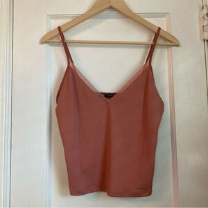 Zara Pink Cropped Camisole Top Women's Large